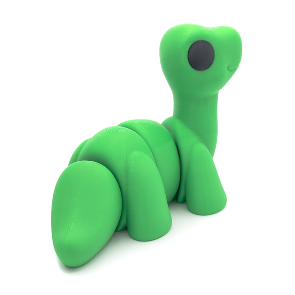 3D printed large brontosaurus fidget creature