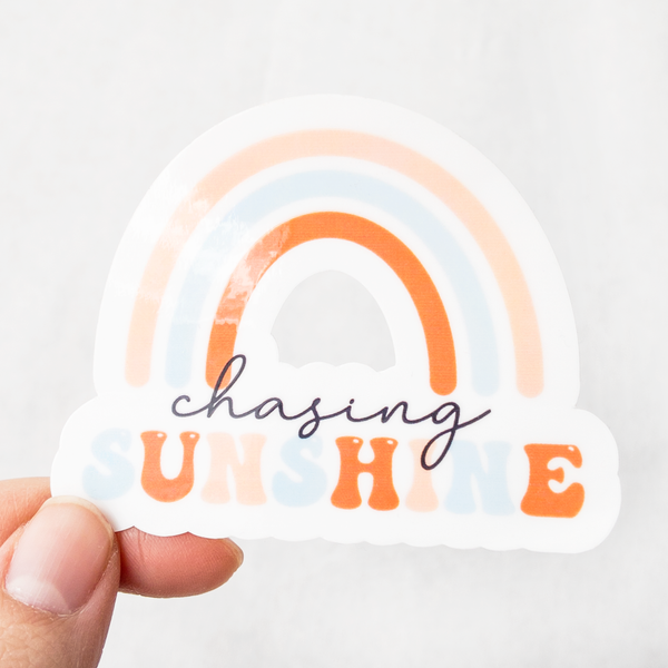 Chasing Sunshine Rainbow Sticker