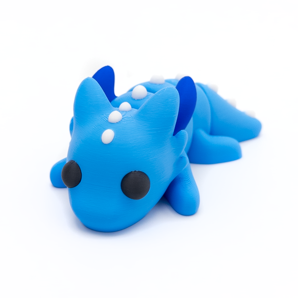 3D printed large dragon with wings fidget creature