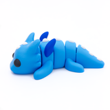 3D printed large dragon with wings fidget creature