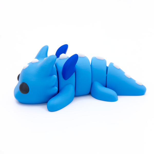 3D printed large dragon with wings fidget creature