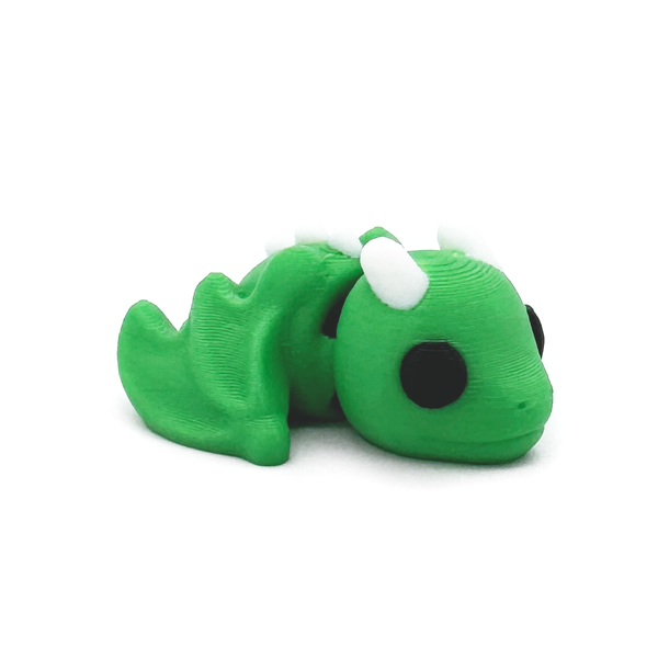 3D printed mini dragon with spread wings fidget creature