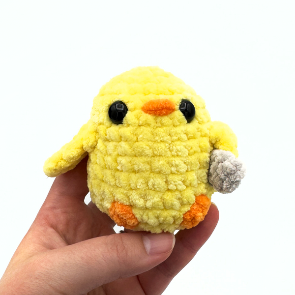Duck with a Knife Amigurumi Crochet Stuffed Animal