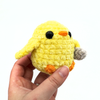 Duck with a Knife Amigurumi Crochet Stuffed Animal