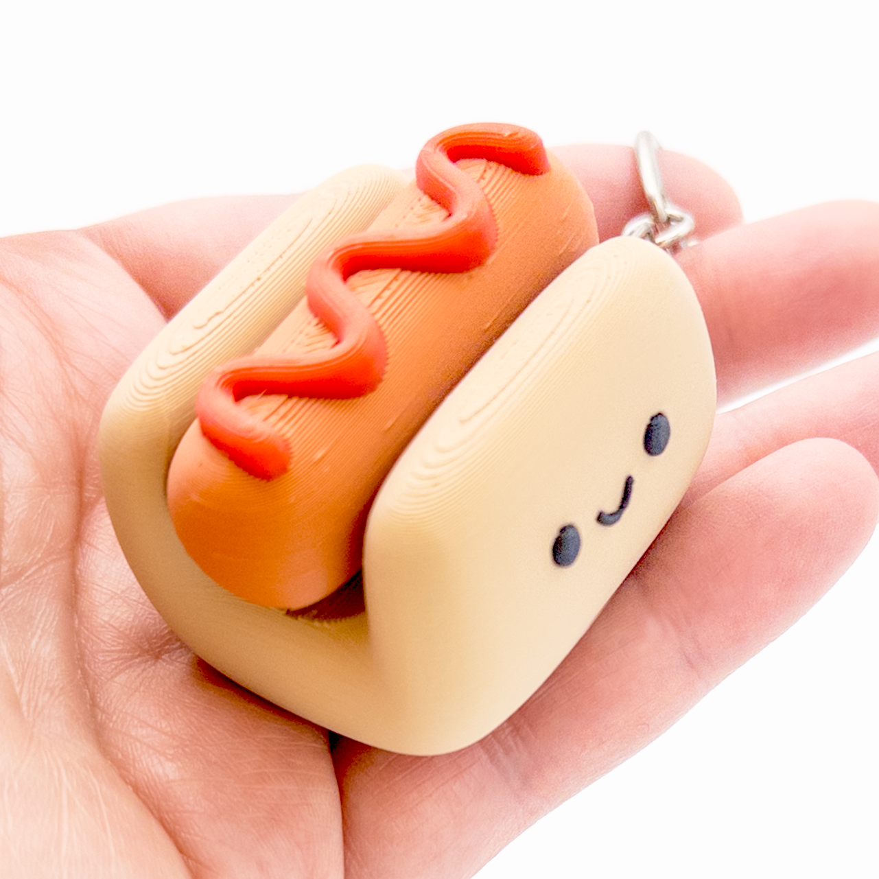 Hot Dog Clicker Keychain