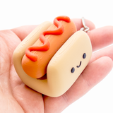 Hot Dog Clicker Keychain