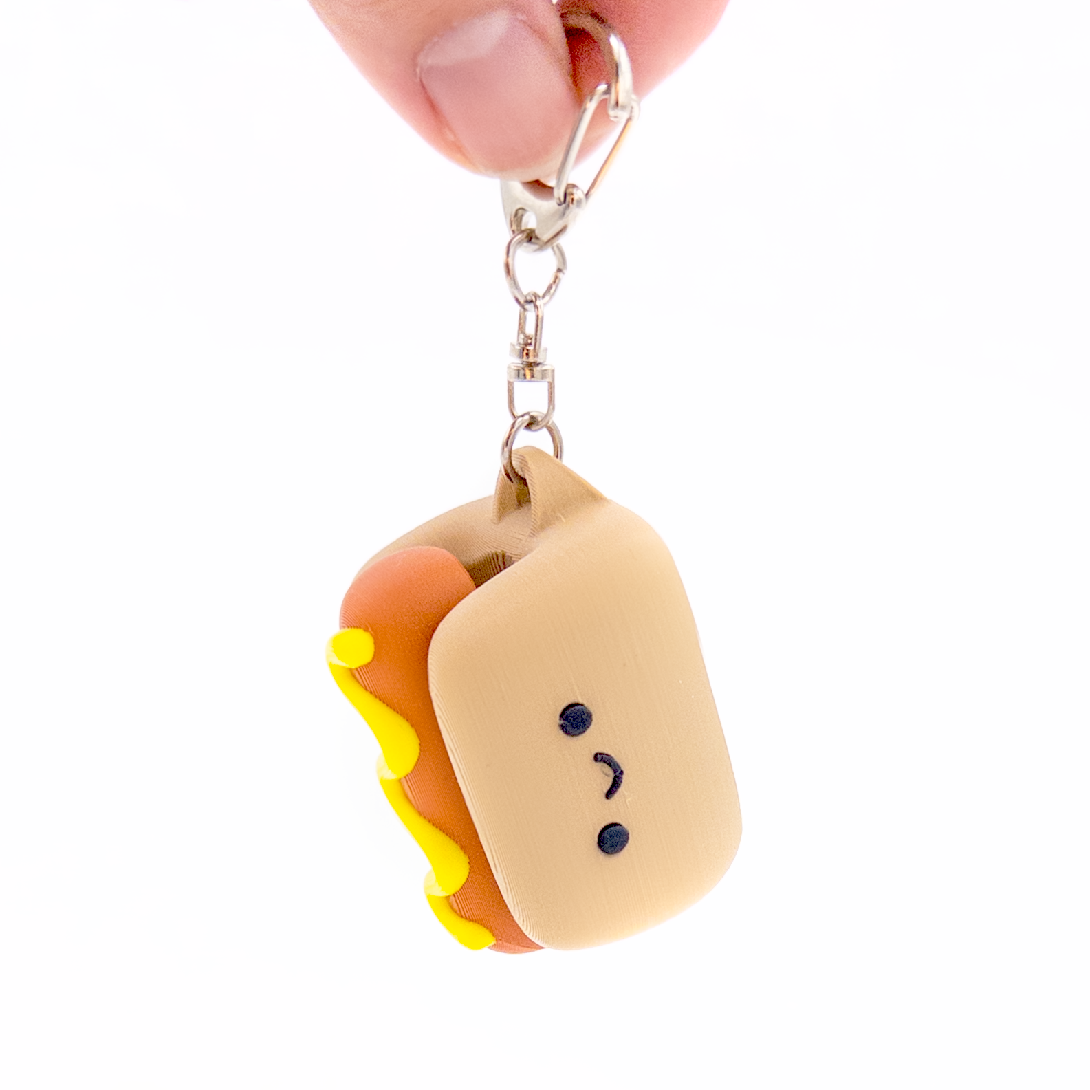 Hot Dog Clicker Keychain