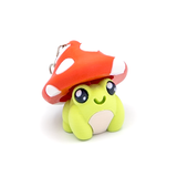 Mushroom Frog Clicker Keychain