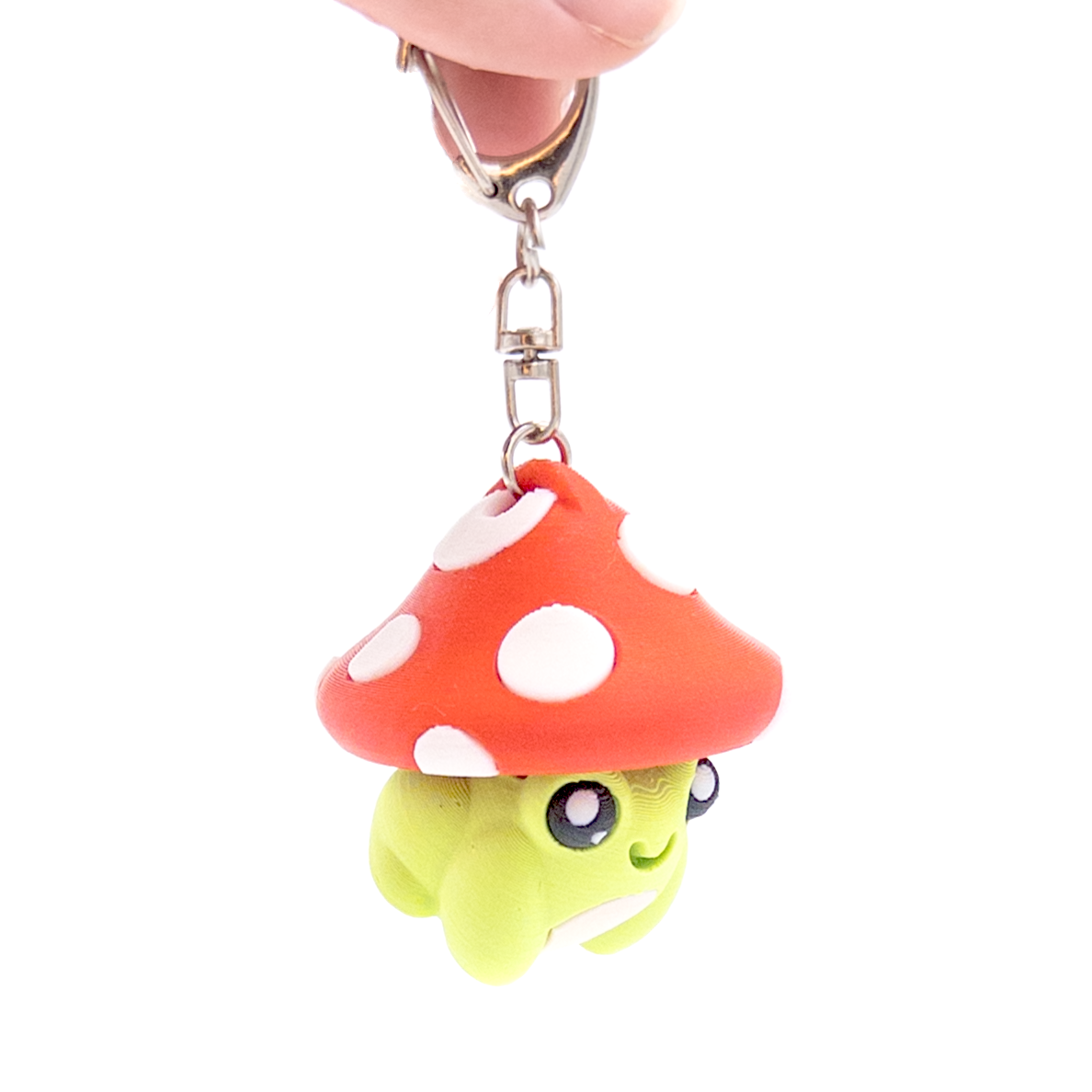 Mushroom Frog Clicker Keychain