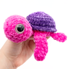 Sea Turtle Crochet Amigurumi Stuffed Animal held in hand