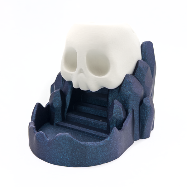 Skull on Rocks Dice Tower
