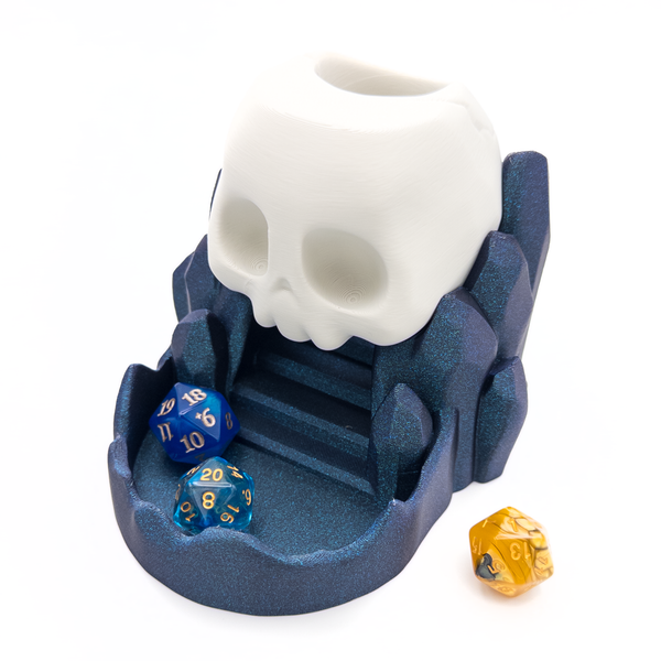 Skull on Rocks Dice Tower