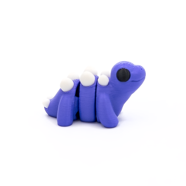 3D printed mini stegosaurus fidget creature