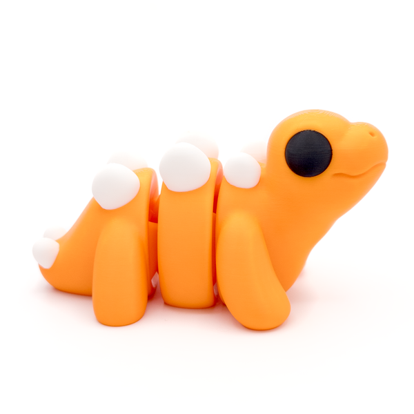 3D printed large stegosaurus fidget creature