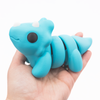 3D printed large triceratops fidget creature in palm of hand