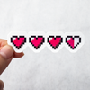 Video Game Heart Health Meter Sticker