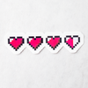 Video Game Heart Health Meter Sticker