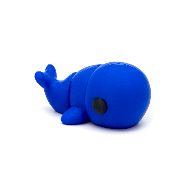 3D printed mini whale fidget creature