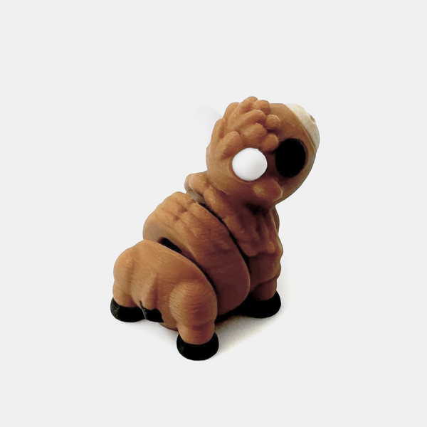 3D printed bison/buffalo mini fidget facing away