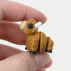 3D printed bison/buffalo mini fidget held in hand