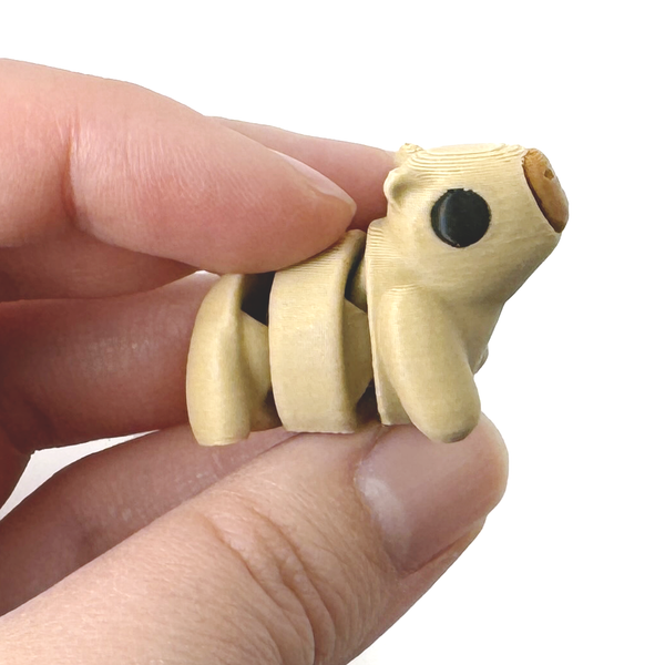 3D Printed Mini Capybara fidget held in a hand