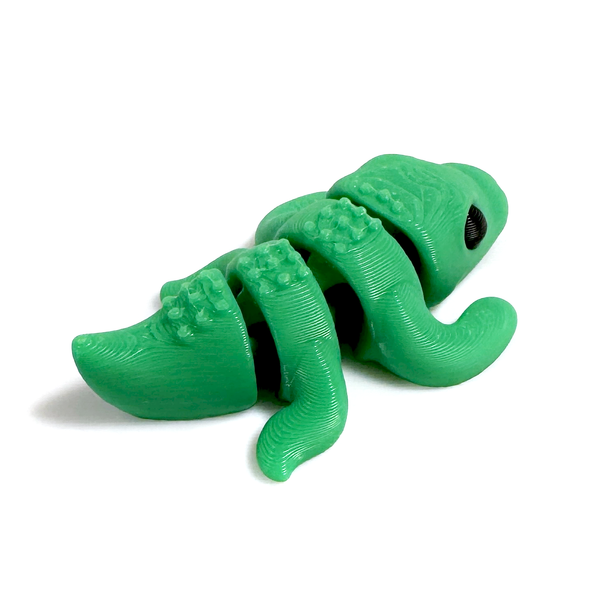 3D printed crocodile/alligator mini fidget creature