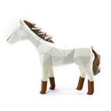 3D printed horse magnet puzzle fully assembled facing left