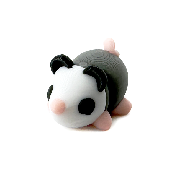 3D printed mini opossum fidget creature