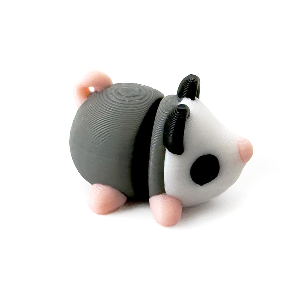 3D printed mini opossum fidget creature