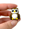 3D printed owl mini fidget creature being held