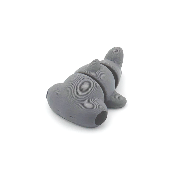 3D printed mini hammerhead shark fidget creature