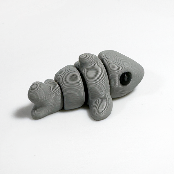 3D printed shark mini fidget creature