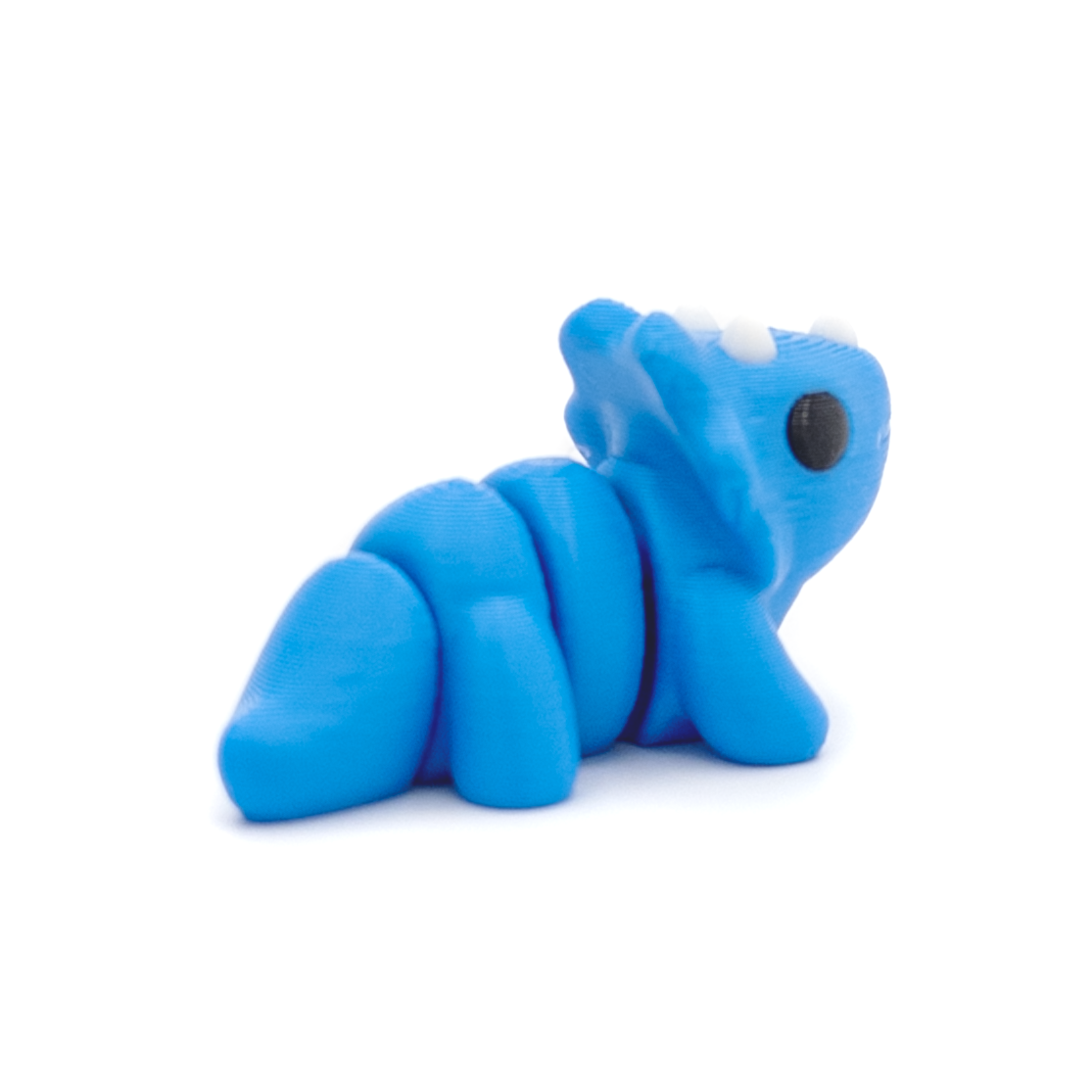 3D printed triceratops dinosaur mini fidget creature