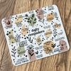 mouse pad featuring daily reminders with family friendly language