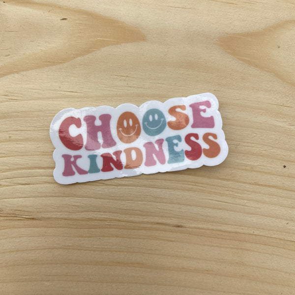 Retro Choose Kindness Sticker