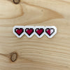 Video Game Heart Health Meter Sticker