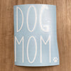 Dog Mom with Paw Print Decal