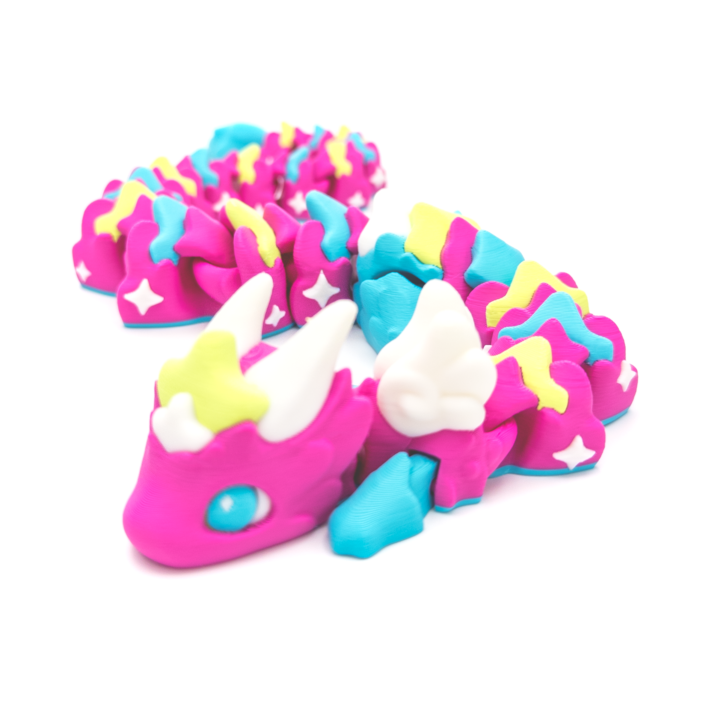 3D printed articulating Atria dragon