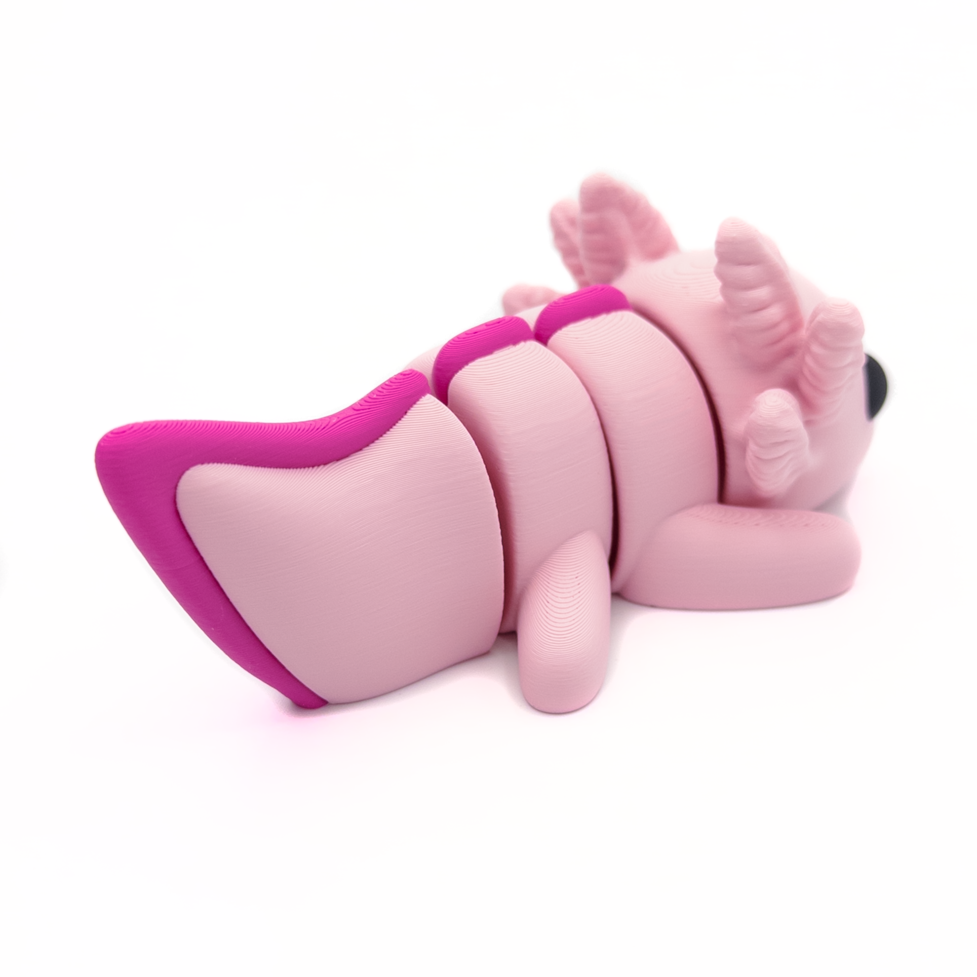 3D printed large axolotl fidget creature