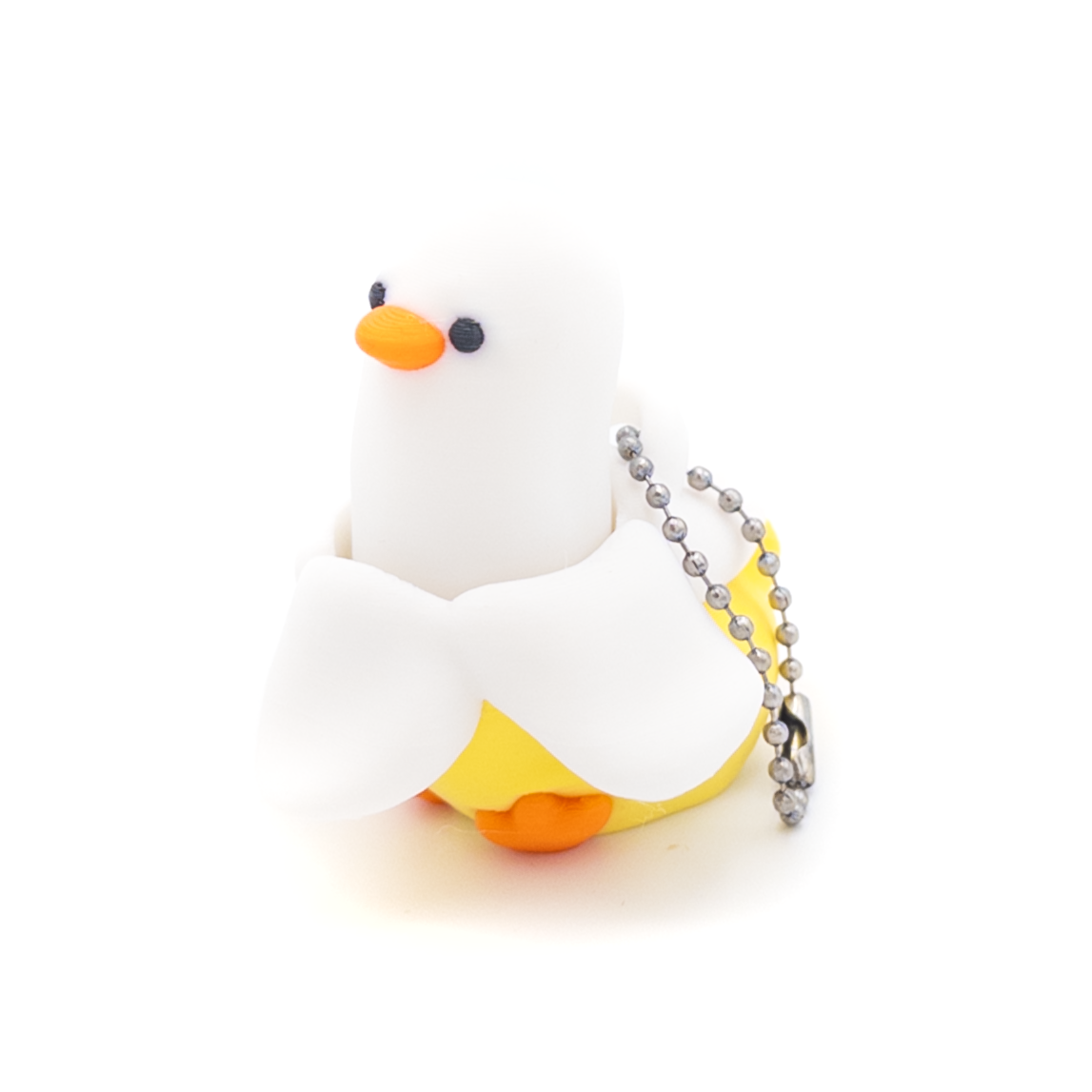 Banana Duck Clicker Keychain