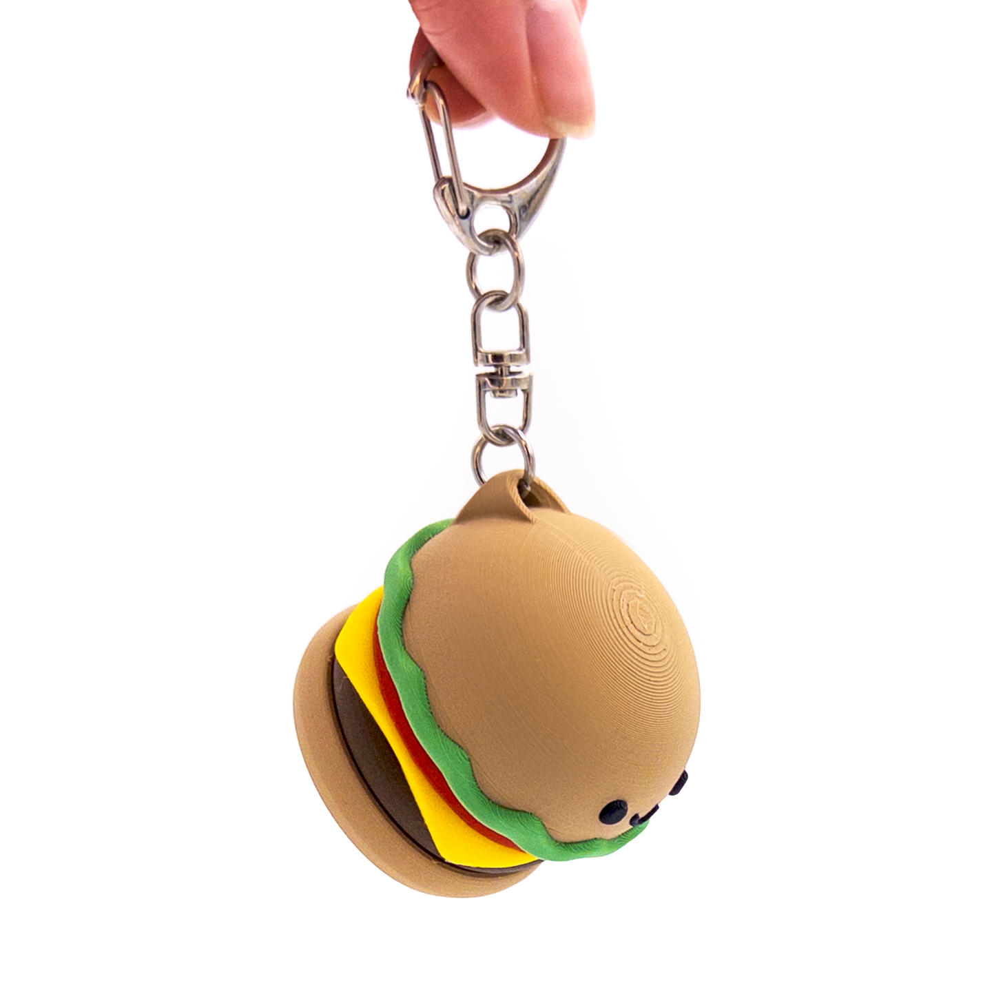Burger Clicker Keychain
