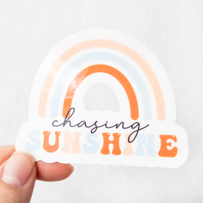 Chasing Sunshine Rainbow Sticker