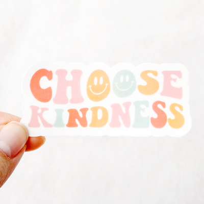 Retro Choose Kindness Sticker