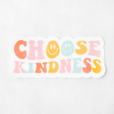 Retro Choose Kindness Sticker