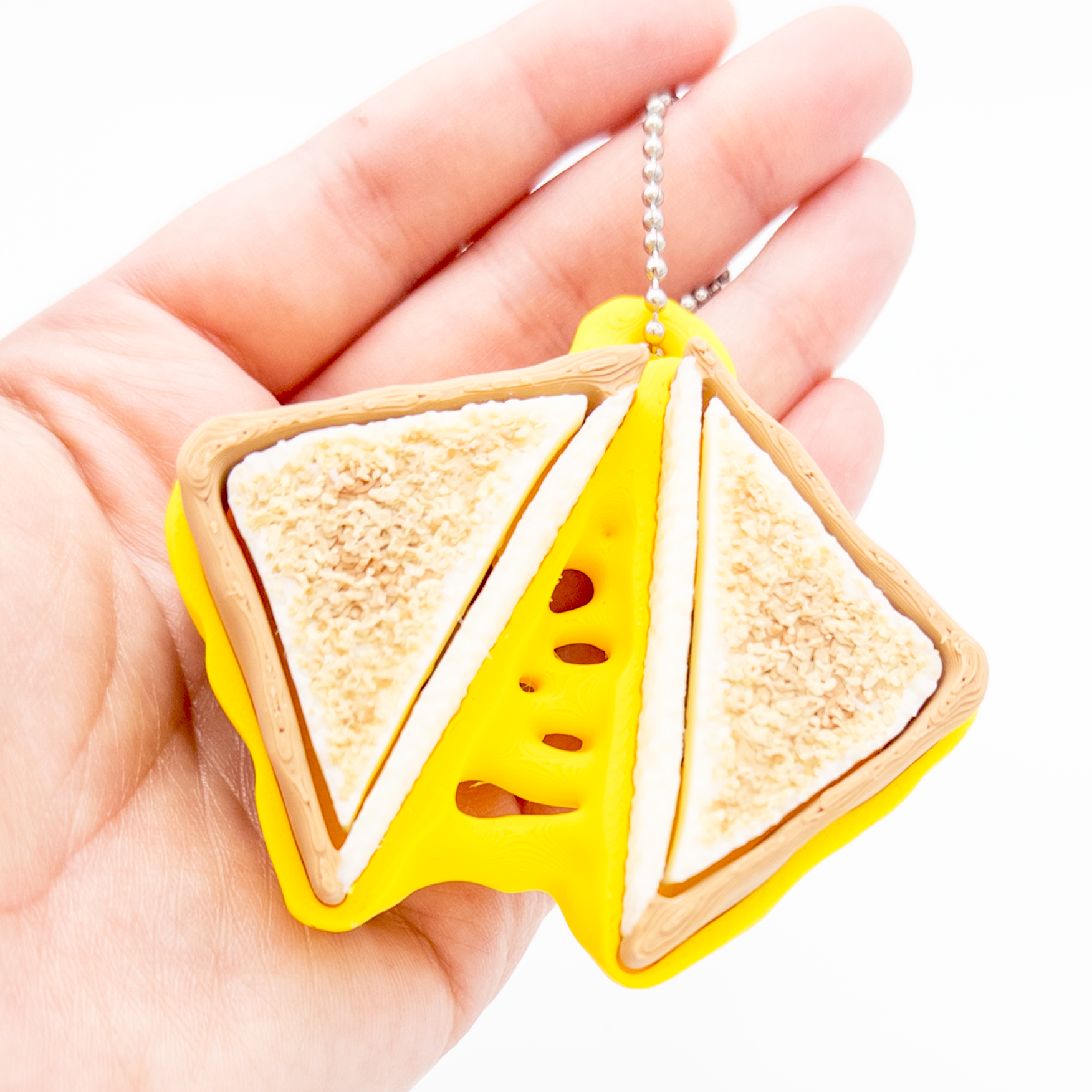 Grilled Cheese Clicker Keychain