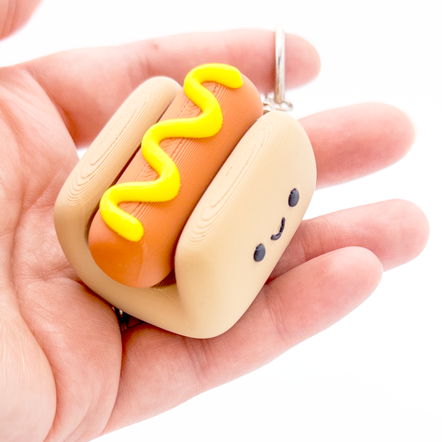 Hot Dog Clicker Keychain