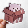 Cat in a Box Sticker