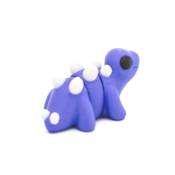 3D printed mini stegosaurus fidget creature