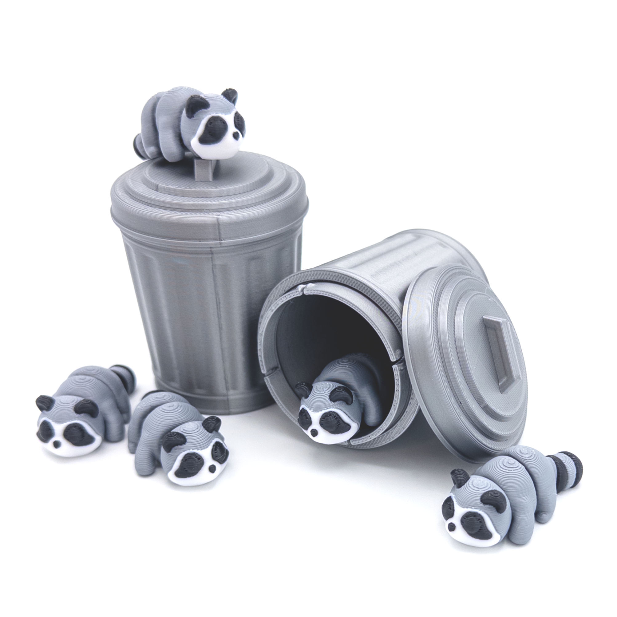Trash Can Container Mini Fidget Bundle