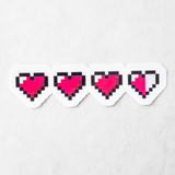 Video Game Heart Health Meter Sticker